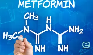 Metformina a chudnięcie: wzór chemiczny leku, który może wspomagać redukcję wagi.