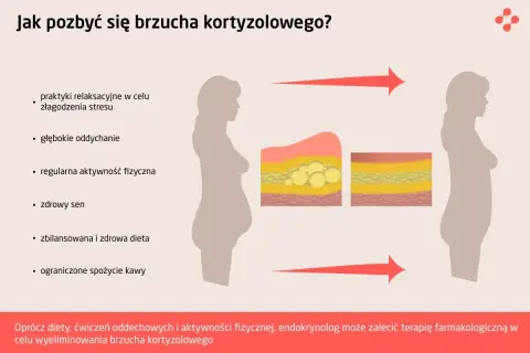 Jak pozbyć się brzucha kortyzolowego? Zobacz, jak ćwiczenia na brzuch kortyzolowy, dieta i relaks pomagają zredukować tkankę tłuszczową.