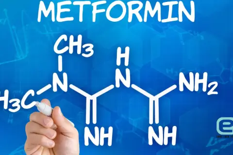 Metformina a chudnięcie: wzór chemiczny leku, który może wspomagać redukcję wagi.